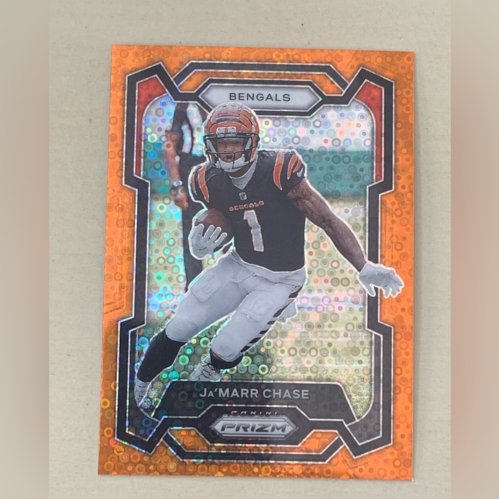 2023 Ja'Marr Chase Panini Prizm Orange Disco #56
Cincinnati Bengals